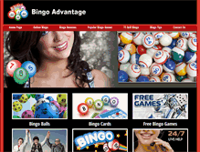 Tablet Screenshot of bingoadvantage.net